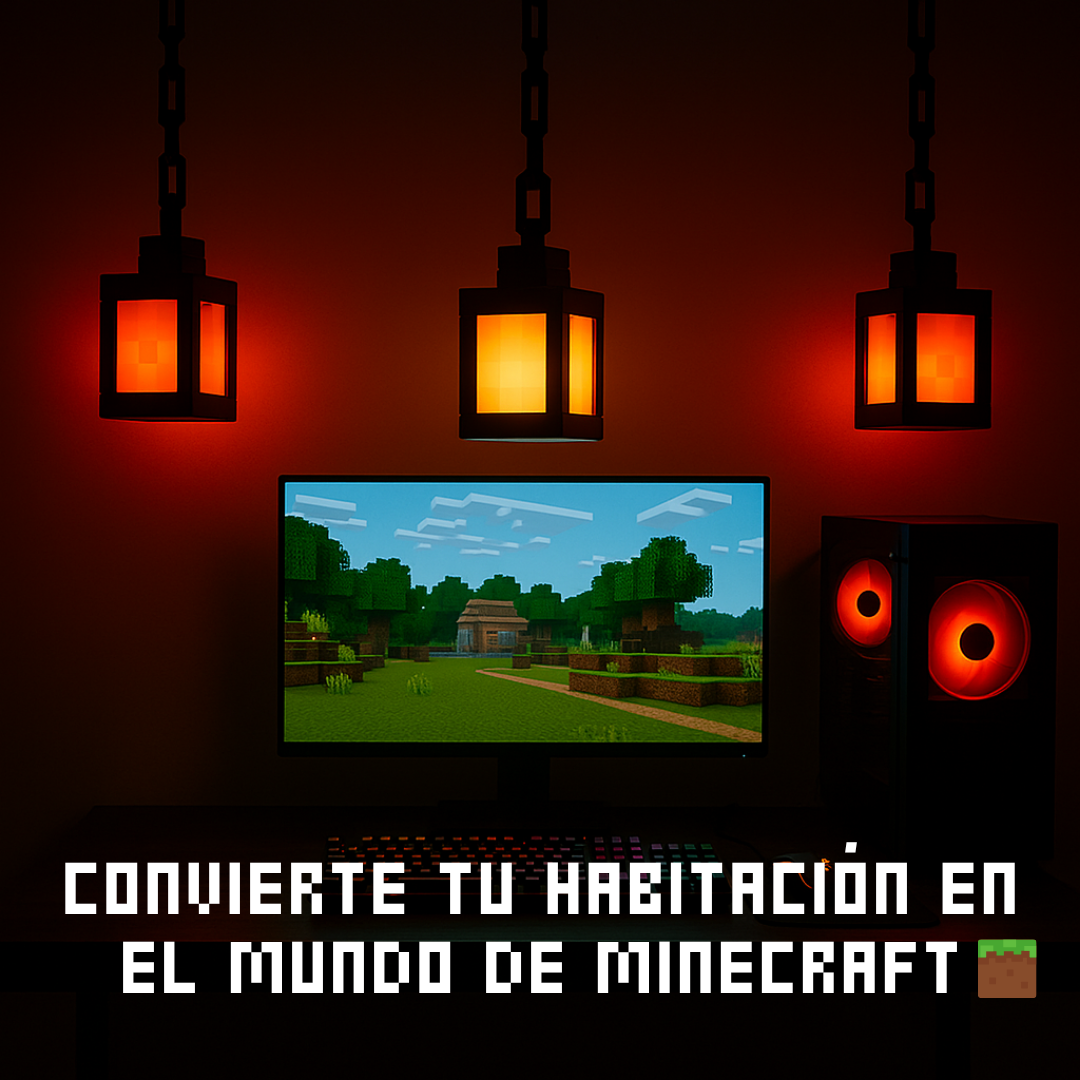 Lampara de Minecraft
