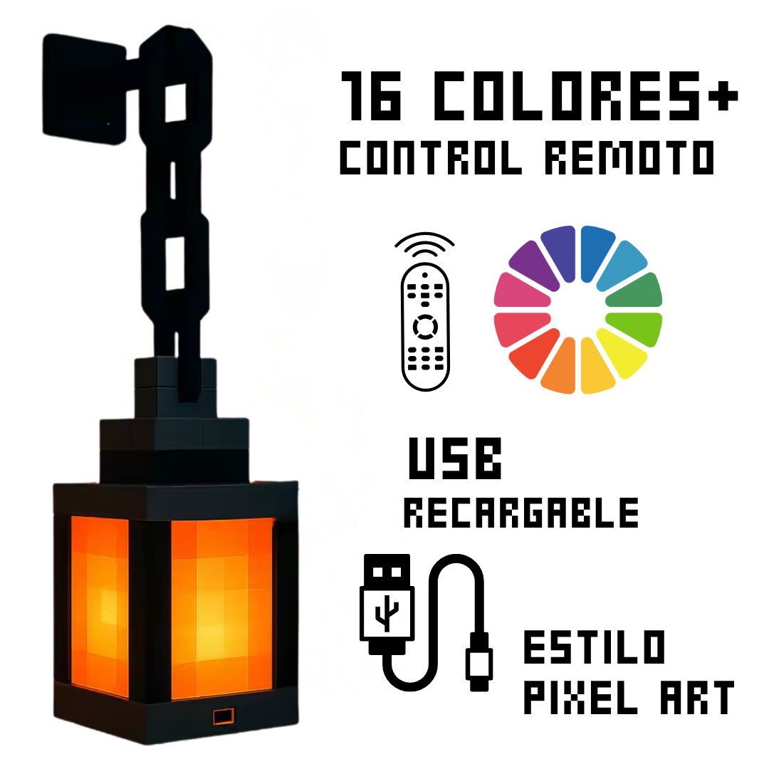 Lampara de Minecraft